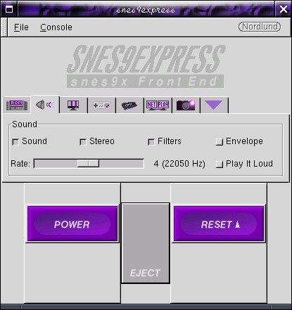 The main interface