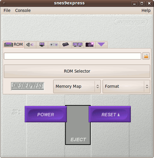 Snes9express console using the “snes” skin