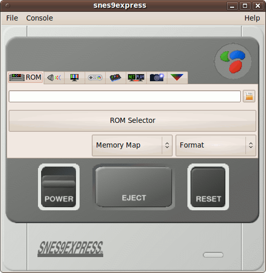 Snes9express console using the “snsp” skin